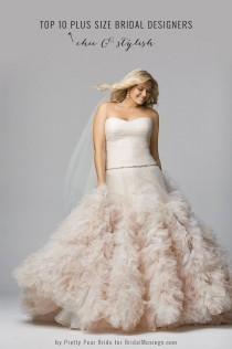 wedding photo - Top 10 Plus Size Wedding Dress Designers By Pretty Pear Bride