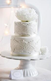 wedding photo - Lace Cake 