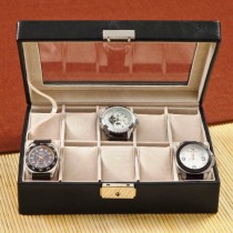 wedding photo - Personalized Men's Leather Watch Case 