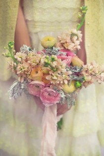wedding photo - Pastellhochzeits-Blumenstrauß.