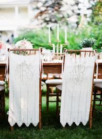 wedding photo - Bride & Groom Chairs // Silla