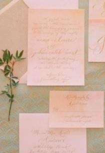 wedding photo - Invitations la main