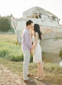 wedding photo - Oyster Picnic Engagement Session