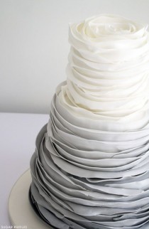 wedding photo - Grey Ombre Ruffles