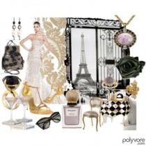 wedding photo - Black & Gold Parisian  