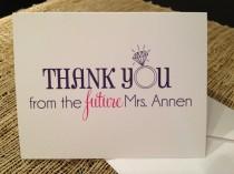 wedding photo - Bride To Be Thank You Cards