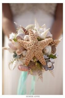 wedding photo - Starfish Wedding Bouquet 