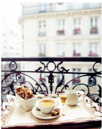 wedding photo - Paris Flat... Breakfast On The Balcony 