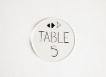 wedding photo - Lucite Table Number 