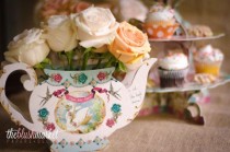 wedding photo - Théière Vase, vintage, réutilisables, faites de papier