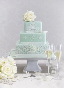 wedding photo - Mint Wedding Cake    