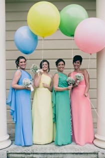 wedding photo - Pastel Bridesmaids 