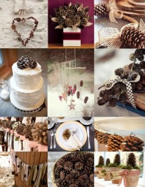 wedding photo - Pine Cone Wedding Decoration Ideas 