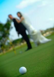 wedding photo - Mariage orienté de golf