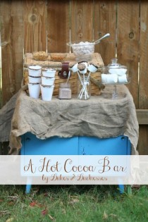 wedding photo - Une barre de vacances cacao chaud