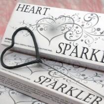 wedding photo - Heart Shaped Wedding Sparklers