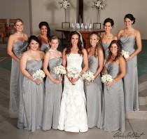 wedding photo - Gray Bridesmaids 