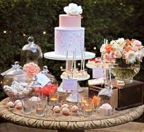 wedding photo - "Sweet As A Peach" Dessert tableau