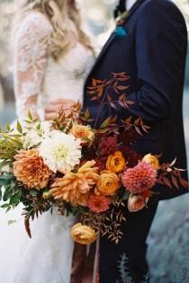wedding photo - Fall Colored Bouquet 