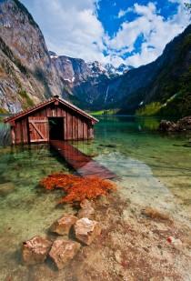 wedding photo - Boathouse, lac Obersee, Allemagne