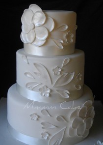 wedding photo - كعكة بيضاء