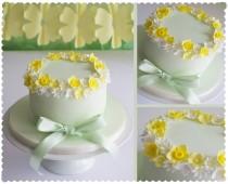 wedding photo - Gâteau d'anniversaire de printemps