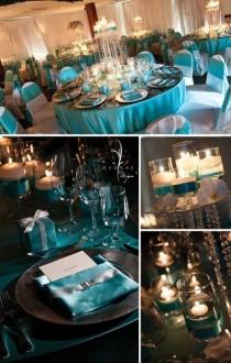 wedding photo - Tiffany-themed Wedding Reception Ideas. 