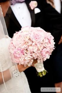 wedding photo - Hydrangea And Peonies Bouquet 