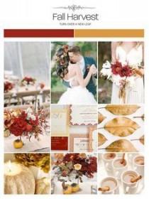 wedding photo - Fall Harvest Wedding Colors 