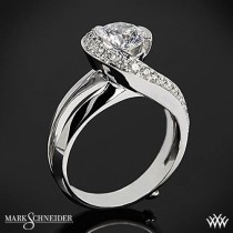 wedding photo - 14k White Gold Mark Schneider Vision Diamond Engagement Ring