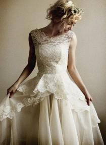 wedding photo - Mireille- Silk Organza And French Lace Wedding Gown