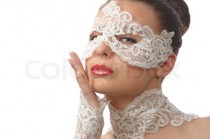 wedding photo - Lace Mask & Matching Accessories 