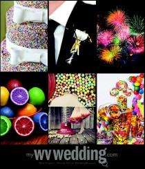 wedding photo - Rainbow Wedding