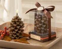 wedding photo - "Falling For You" Scented Pine Cone Candle (Set Of 4)