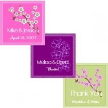 wedding photo - Cherry Blossom Square Tags & Labels