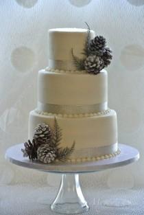 wedding photo - Winter Wedding Cake 