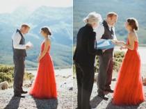 wedding photo - Banff National Park Entlaufen