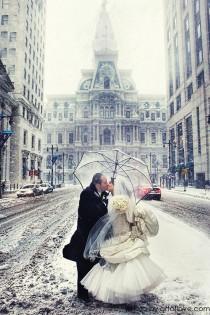 wedding photo - Snow Kiss 