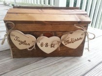 wedding photo -  Rustic Wedding Card Box, Fall Wedding Card Box, Country Wedding, Barn Wedding, Wedding Card Box