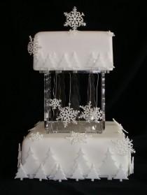 wedding photo - كعكة الزفاف في فصل الشتاء