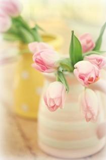 wedding photo - Lovely Spring Tulip Arrangements... 