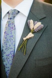 wedding photo - What A Lovely Lapel Flower. 