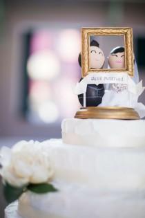 wedding photo - Mignon gâteau Topper jamais