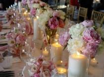 wedding photo - الشموع والزهور