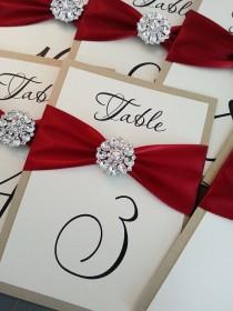 wedding photo - Wedding Table Number Cards