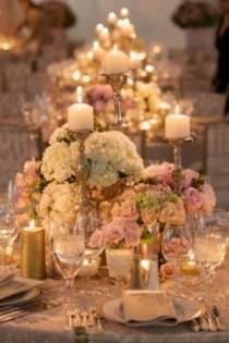 wedding photo - الزهور والشموع