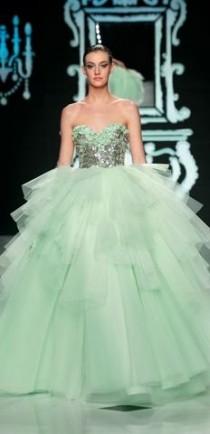 wedding photo - Mint Green Gown By Abed Mahfouz 20/12 