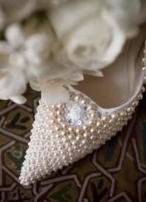 wedding photo - Perlen-Schuh-
