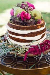 wedding photo - The Naked Wedding Cake