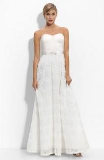 wedding photo - Strapless Rosette Gown 